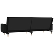 Vidaxl Sofa Bed in Black Velvet