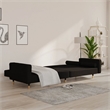 Vidaxl Sofa Bed in Black Velvet