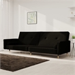 Vidaxl Sofa Bed in Black Velvet