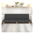 Vidaxl 2-Seater Sofa Bed in Dark Gray Polyester