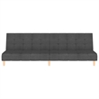 Vidaxl 2-Seater Sofa Bed in Dark Gray Polyester