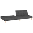 Vidaxl 2-Seater Sofa Bed in Dark Gray Polyester