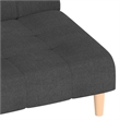 Vidaxl 2-Seater Sofa Bed in Dark Gray Polyester