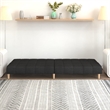 Vidaxl 2-Seater Sofa Bed in Black Polyester Fabric