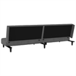 Vidaxl Sofa Bed in Dark Grey Polyester Velvet