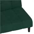 Vidaxl Compact Sofa Bed in Dark Green Polyester Velvet Wood