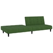Vidaxl Compact Sofa Bed in Dark Green Polyester Velvet Wood
