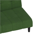 Vidaxl Compact Sofa Bed in Dark Green Polyester Velvet Wood
