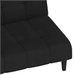 Vidaxl Convertible 2-Seater Sofa Bed in Black Velvet