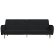 Vidaxl Sofa Bed in Black Fabric