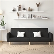 Vidaxl Sofa Bed in Black Fabric
