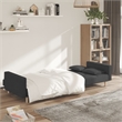 Vidaxl Sleeper Sofa Bed in Dark Gray Fabric