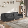 Vidaxl Sleeper Sofa Bed in Dark Gray Fabric