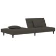 Vidaxl Sleeper Sofa Bed in Dark Gray Velvet