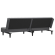 Vidaxl 2-Seater Convertible Sofa Bed in Dark Grey Velvet