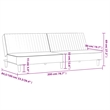 Vidaxl 2-Seater Convertible Sofa Bed in Dark Grey Velvet
