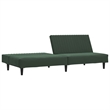 Vidaxl Sofa Bed in Dark Green Velvet