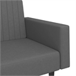 Vidaxl Sofa Bed in Dark Grey Polyester Velvet