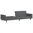 Vidaxl Sofa Bed in Dark Grey Polyester Velvet