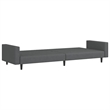Vidaxl Sofa Bed in Dark Grey Polyester Velvet