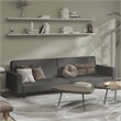 Vidaxl Sofa Bed in Dark Grey Polyester Velvet