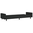 Vidaxl 2-Seater Sofa Bed in Black Polyester Velvet