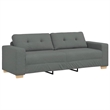 Vidaxl 3-Seater Sofa in Dark Gray Fabric