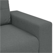 Vidaxl 3-Seater Sofa in Dark Gray Fabric