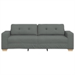 Vidaxl 3-Seater Sofa in Dark Gray Fabric