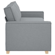 Vidaxl 3-Seater Sofa in Dark Gray Fabric