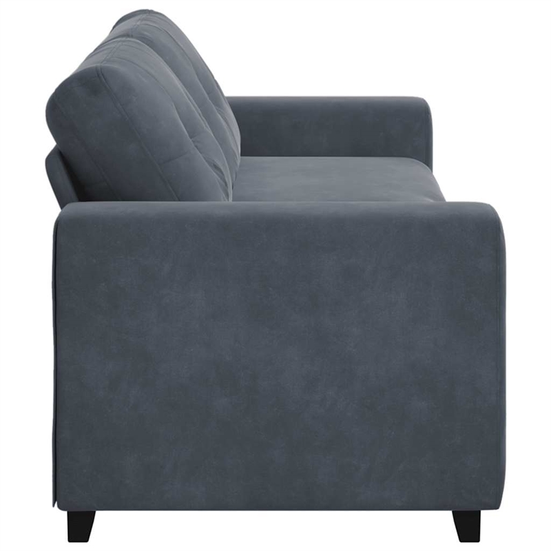 Vidaxl 3-Seater Sofa in Dark Gray Velvet