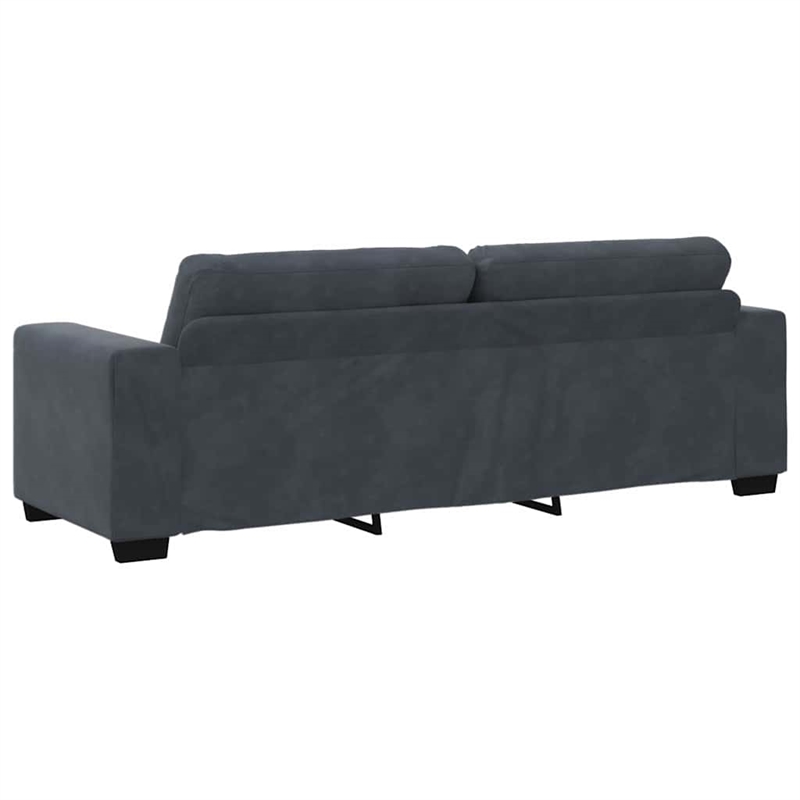 Vidaxl 3-Seater Sofa in Dark Gray Velvet