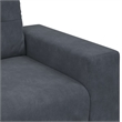 Vidaxl 3-Seater Sofa in Dark Gray Velvet