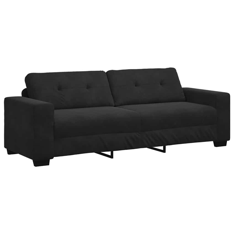 Vidaxl 3-Seater Sofa in Black