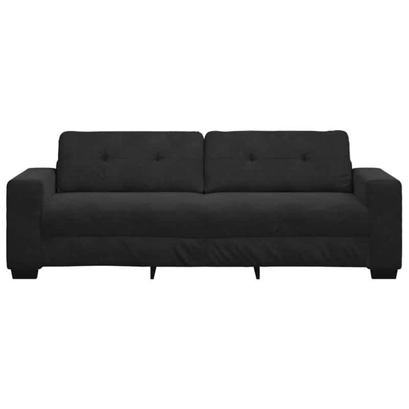Vidaxl 3-Seater Sofa in Black