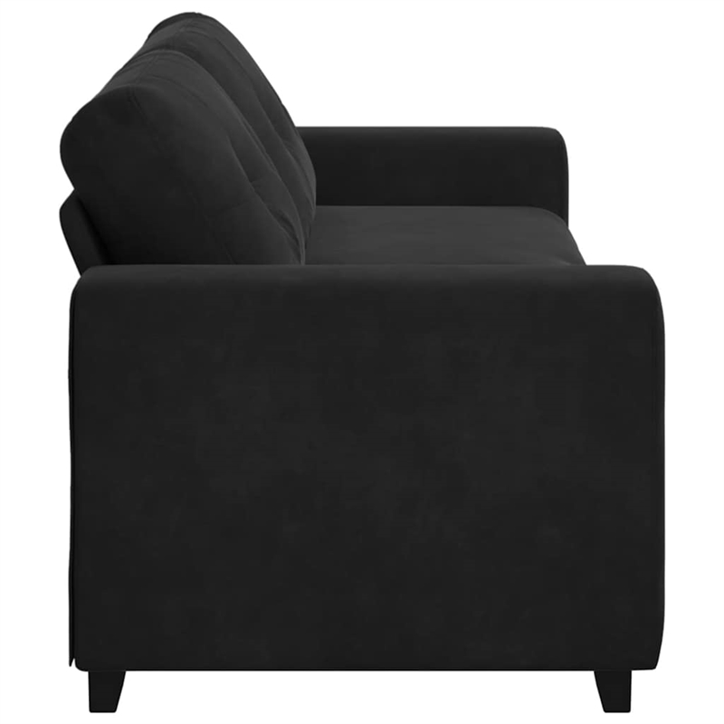 Vidaxl 3-Seater Sofa in Black