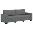Vidaxl 3-Seater Sofa in Dark Grey Polyester