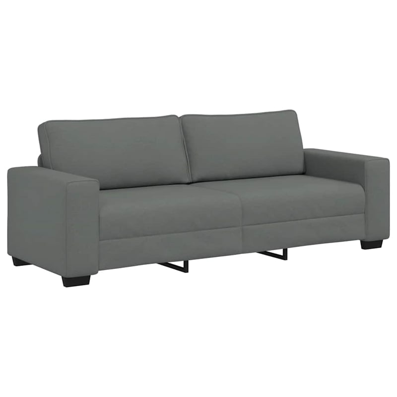 Vidaxl 3-Seater Sofa in Dark Grey Polyester
