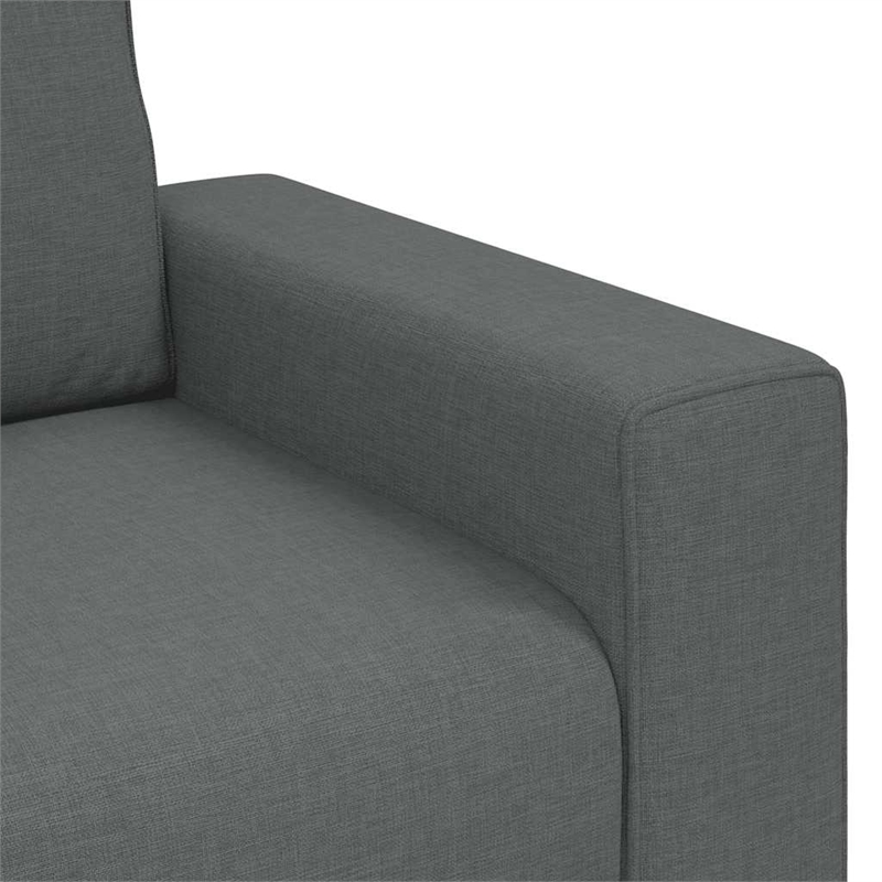 Vidaxl 3-Seater Sofa in Dark Grey Polyester