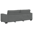 Vidaxl 3-Seater Sofa in Dark Grey Polyester