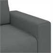 Vidaxl 3-Seater Sofa in Dark Grey Polyester