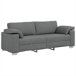 Vidaxl Sofa with Cushion in Dark Gray