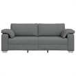 Vidaxl Sofa with Cushion in Dark Gray