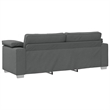 Vidaxl Sofa with Cushion in Dark Gray