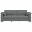 Vidaxl Sofa with Cushion in Dark Gray