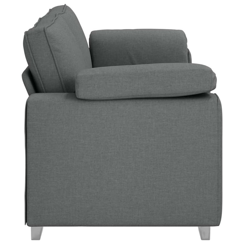 Vidaxl Sofa with Cushion in Dark Gray