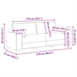 Vidaxl Sofa with Cushion in Dark Gray