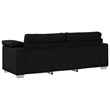 Vidaxl Sofa with Cushion in Black