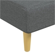 Vidaxl L-Shaped Sofa Bed in Dark Grey Polyester