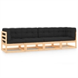 vidaXL Garden Lounge Set in Anthracite & Natural Wood